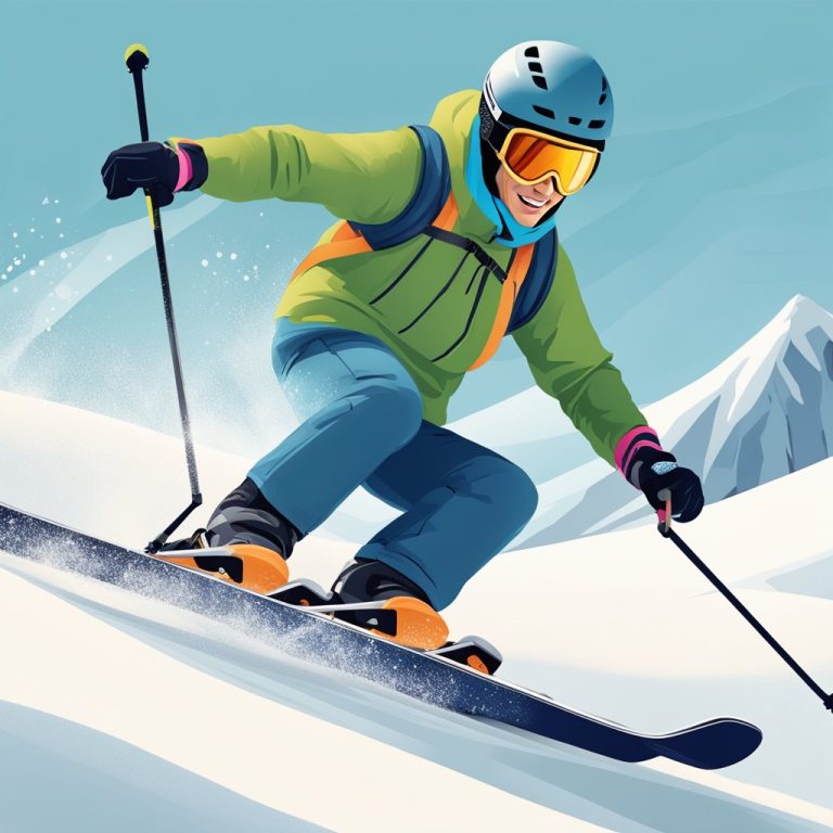 An image of a snow skier with adaptive equipment